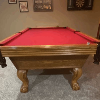 8ft Olhausen Slate Pool Table - Delivery & Setup Included - Great Condition - Lafayette, IN